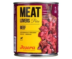 Josera Meat Lovers Pure jautiena konservuotas pašaras šunims su jautiena, 800g