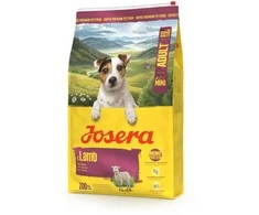 Josera Mini ėriena begrūdis sausas pašaras mažų veislių šunims su ėriena, 900 g
