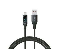 USB kabelis Savio USB-A - Žaibas 1 m juodasis (SAVKABELCL- 173)