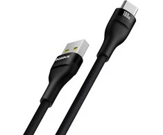 „Baseus flash 2“ USB-USB C laidas 100 W, 2 m (juodas)
