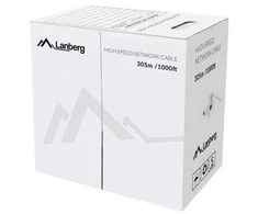 Kabelis sieciowy lanberg lcu5-12cu-0305-s pilka 305 m cat5e u/utp (utp)