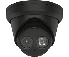 Hikvision kupolas DS-2CD2383G2-IU F2.8 (juoda, 8 MP, 30 m. IR, AcuSense)