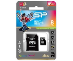 Karta pamięci silicon power microsdhc elite 8gb cl10 uhs-1 (u1) + adapter microsd-sd (sp008gbsthbu1v10sp)