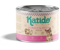 KATIDO Indyk su Kaczką,premium karma katei 200g