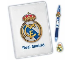 Zestaw Rinkinys „Real Madrid“ užrašų rinkinys su 10 spalvotų rašiklių