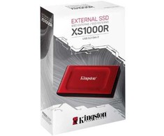 Kietasis diskas Kingston Dysk ssd xs1000r 2tb usb3.2 gen2.2 zewnętrzny red