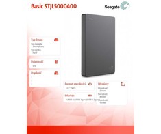 Kietasis diskas Seagate Dysk basic 5tb 2,5 stjl5000400 pilka