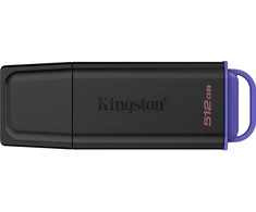Kingston 512gb portable usb 3.2 gen 1 datatraveler exodia juodas/violetinė