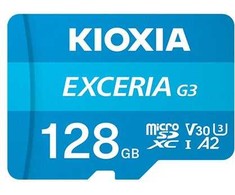 Kioxia exceria plus 128gb microsd g2 uhs i u3 v30 su adapteriu