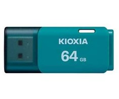 Kioxia Pendrive hayabusa u202 64gb usb 2.0 aqua