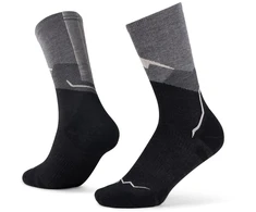 BUFF Merino Lightweight Crew Sock LWC1, Pilkas, Juodas L
