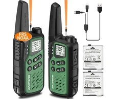 Krótkofalówka baofeng bf-t25e žalia, 2 sztuki