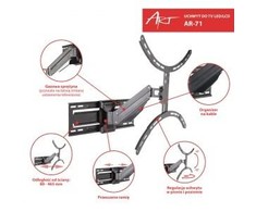 ART RAMT AR-71 ART Laikiklis AR-71 LCD/LED 23-55 25kg reg. vertikali/horizontali dujinė spyruoklė
