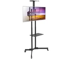 Laikiklis Techly Mobilus stovas televizoriui 37-70 colių, 50 kg, 2 lentynos