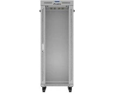 Free-standing rack cabinet 19" 32U 600x800 pilkas glass door LCD Lanberg (flat pack) V2