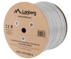 Lanberg lcs7l-11cu-0305-s kabelis sieciowy balta 305 m cat7 s/ftp (s-stp)