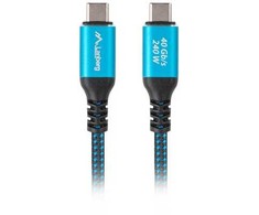 Lanberg | USB-C M/M 4.0 LAIDAS 240W 8K 60Hz | CA-CMCM-44CU-0005-BK