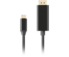 Lanberg kabelis usb-c(m)->displayport(m) 1m 4k 60hz juoda ca-cmdp-10cu-0010-bk