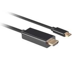 Lanberg Kabelis usb-c(m)->hdmi(m) 4k 60hz juoda