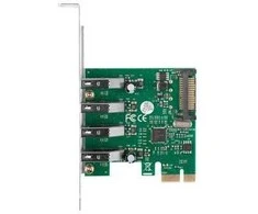 Lanberg karta pci-e x1 -> 4x usb-a 3.1 gen1 śledź low profile pce-us3-004