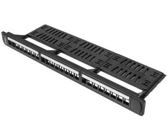 Patch panel lanberg ppks-1124-b (1u; 19")