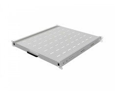 Lanberg Wysuwana półka do szaf rack 19'' 500mm 1U pilka