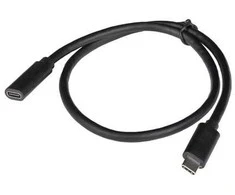 Lanberg | USB-C M/F 3.1 kabelis | CA-USBE-20CC-0005-BK