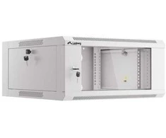 LANBERG 19" 4U 600 pilkų stiklinių durų Rack instaliacinė spintelė (surinkta)