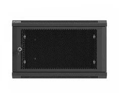 Lanberg sieninis 19" 6U 600x600 montavimo spintos kabinetas | WF01-6606-23B | Juoda