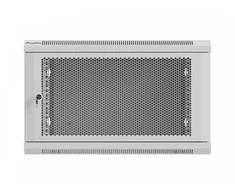 Lanberg prie sienos montuojama instaliacinė spintelė 19" 9U 600X600 | WF01-6606-23S | Pilkas