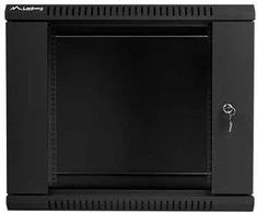 Lanberg Spinta instalacyjna wisząca 19 cali 9u 600x450mm juoda (drzwi szklane)