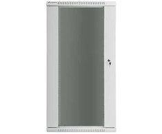 Lanberg szafa wisząca 19" 27u 600x450 (drzwi szklane, pilka ral7035)