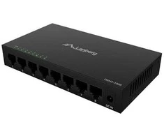 Šakotuvas LANBERG SWITCH 8X1GB/S UNMANAGED 12V METAL CASE