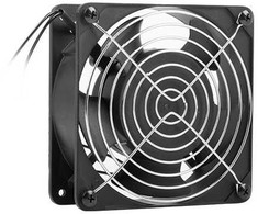 Lanberg ventiliatorius 19 colių sieninėms spintelėms, Lnaberg 120x120x38mm 230v juodas