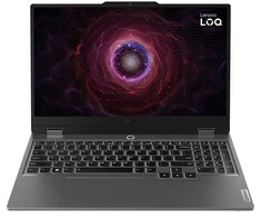 Lenovo LOQ 15ARP9 AMD Ryzen™ 5 7235HS Nešiojamas kompiuteris 39.6 cm (15.6") Full HD 16 GB DDR5-SDRAM 512 GB SSD NVIDIA GeForce RTX 3050 Wi-Fi 6 (802.11ax) Windows 11 Home English Pilkas