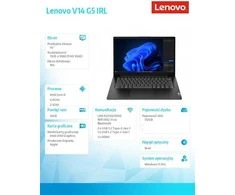 Nešiojamas kompiuteris Lenovo V14 G5 83GU008FPB i5-13420H 14" FHD 16GB 512SSD Int W11Pro