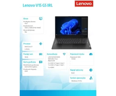 Nešiojamas kompiuteris Lenovo V15 Gen 5 83GW00MFPB i7-13620H 15.6" FHD 16GB 512SSD Int W11Pro