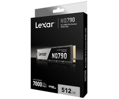 Lexar SSD | LNQ790X512G-RNNNG | 512 GB | SSD form factor M.2 | Solid-state drive sąsaja PCIe Gen 4X4, NVMe | Skaitymo greitis 6400 MB/s | Rašymo greitis 2900 MB/s