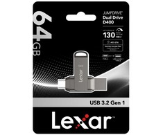 Lexar Pendrive dual drive d400 64gb usb-c/a 3.1 130mb/s