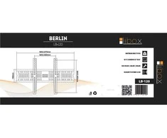 Libox Sieninis laikiklis televizoriui libbox berlin lb-120 (siena; 37" - 70"; maks. 50kg)