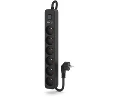 KERG elektros juostelė su automatiniu jungikliu-6 lizdai 16A 1,5m