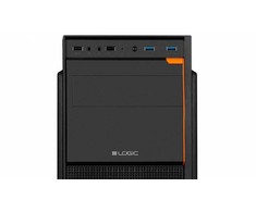 Logic Concept J23 Midi Tower ATX kompiuterio dėklas USB 3.0 x 2 juodas