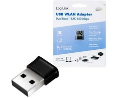 LogiLink Adapteris belaidis usb wlan, 11ac, 650mbit