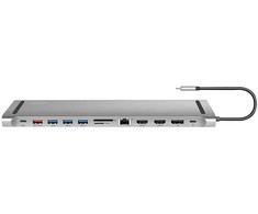 LogiLink Doko stotelė usb3.2 ,usb-c,12-portów, pd