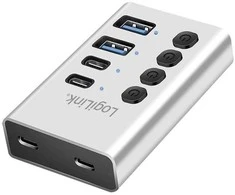 LogiLink Hub 4xusb3.2 gen1 su przełącznikiem on/off