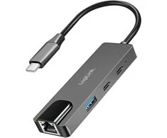 LogiLink Hub usb 3.2 gen 1,3port y, su 2.5g gigabit ethernet