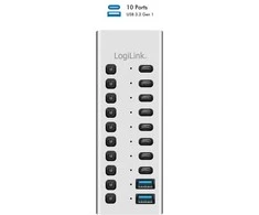 LogiLink Hub usb3.2 10-portow usb-a/c, funkcja on/off