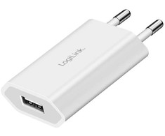 LogiLink Įkroviklis jungiama į tinklą usb-a, 5w, 5v/1a, usb-a