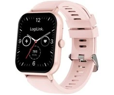 LogiLink Išmanusis laikrodis lcd, bt5.2 ip68, rožinė