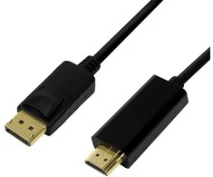 LogiLink Kabelis displayport do hdmi 4k 3 m